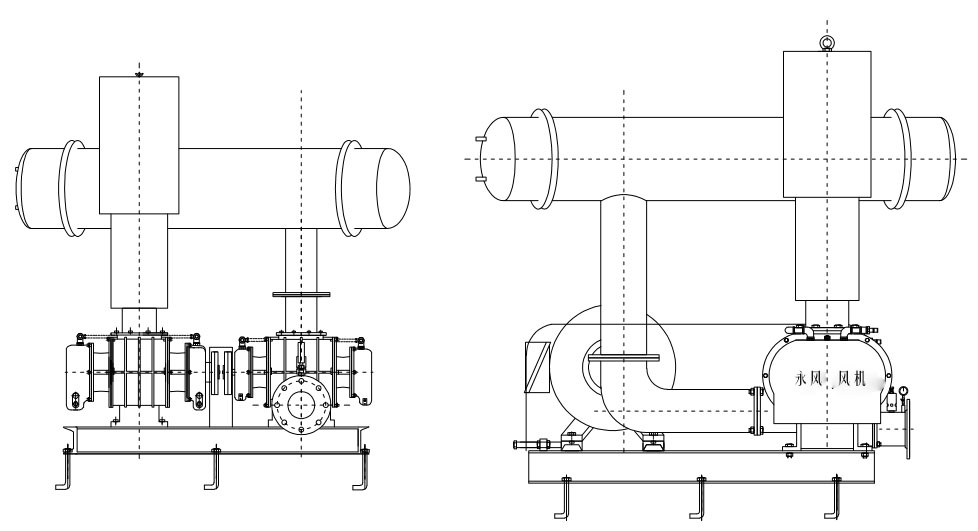 双 串联罗茨鼓风机 双 串联罗茨鼓风机